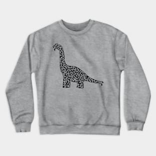 Brachiosaurus Dinosaur Maze Crewneck Sweatshirt